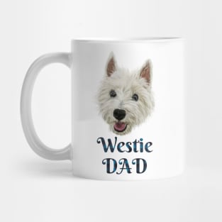 Mens Westie Dad Smiling West Highland Terrier Mug